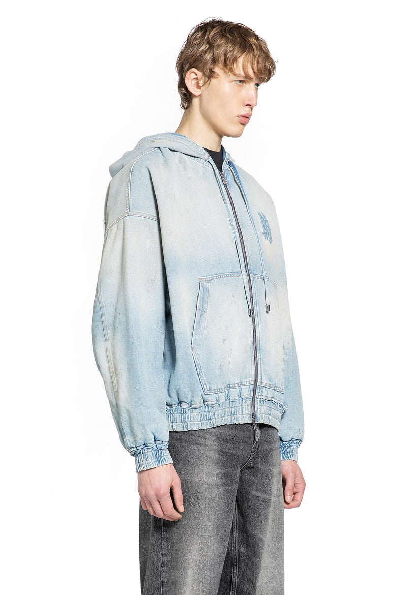 MA Denim Zip-Up Hoodie