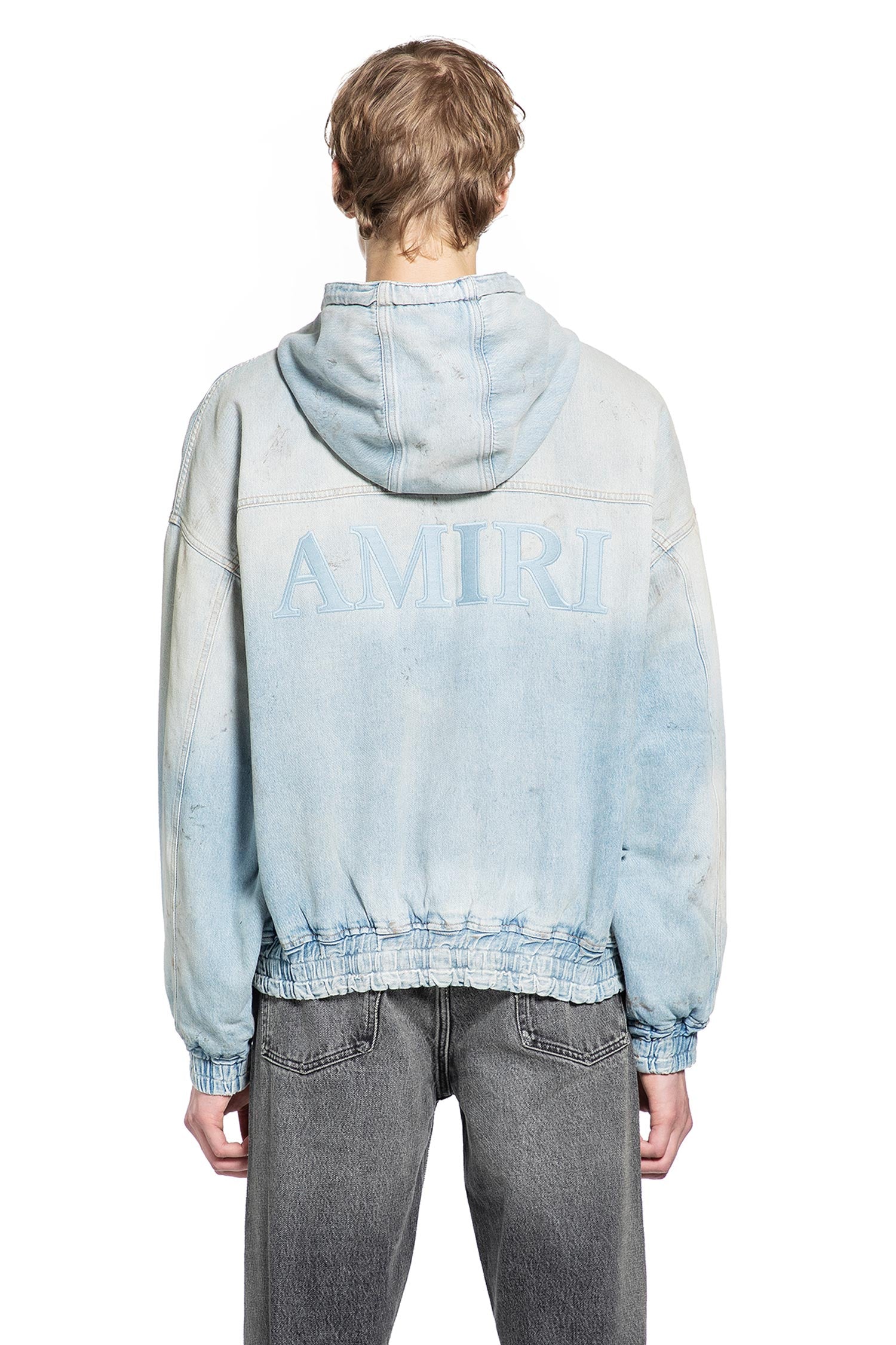 MA Denim Zip-Up Hoodie