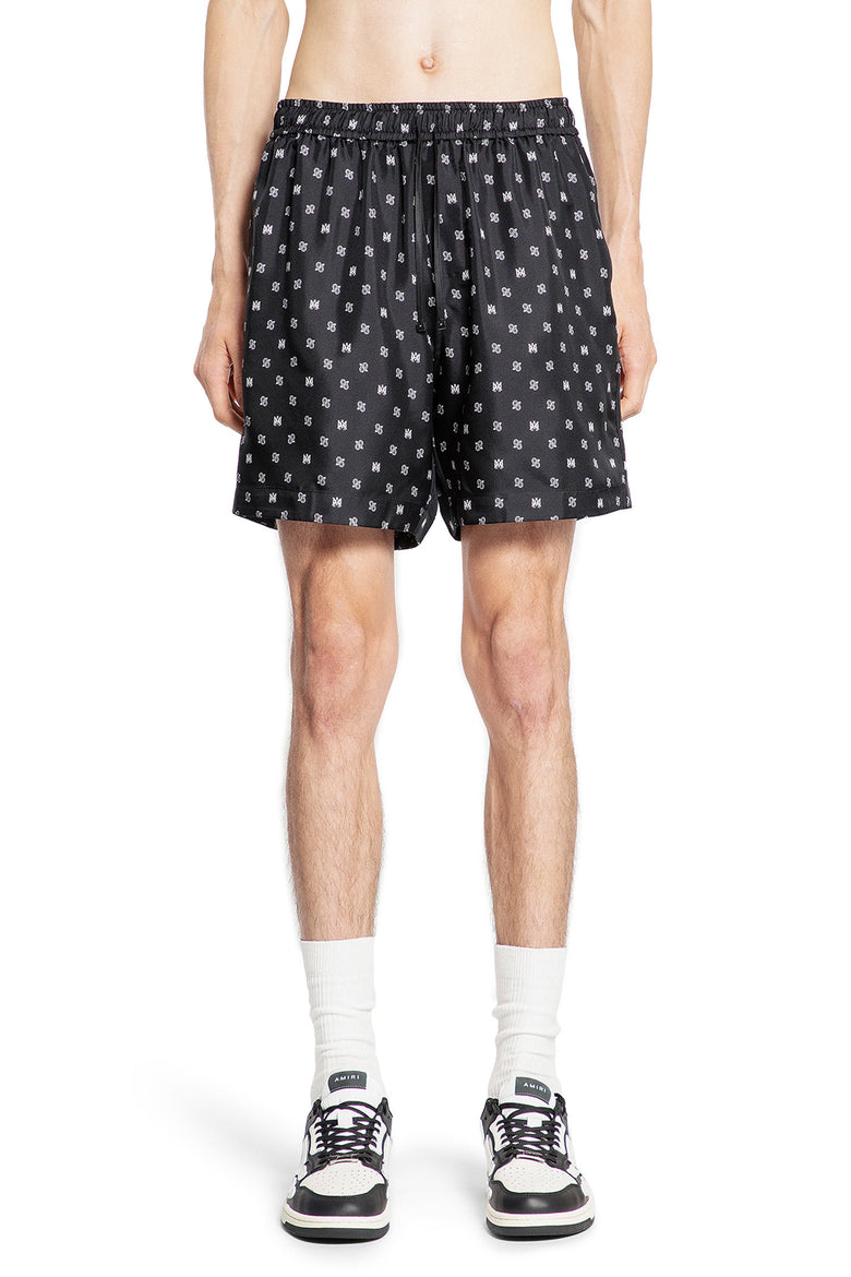 AMIRI MAN BLACK&WHITE SHORTS & SKIRTS