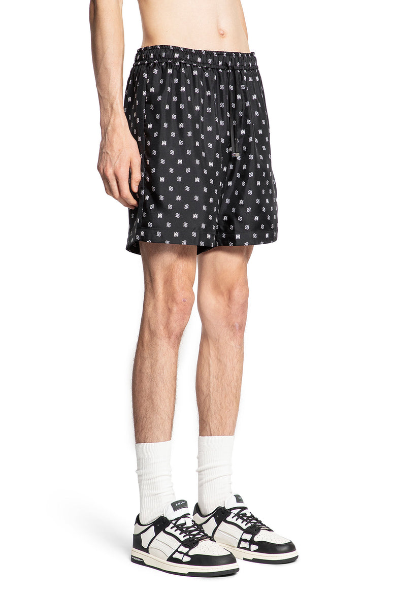 AMIRI MAN BLACK&WHITE SHORTS & SKIRTS