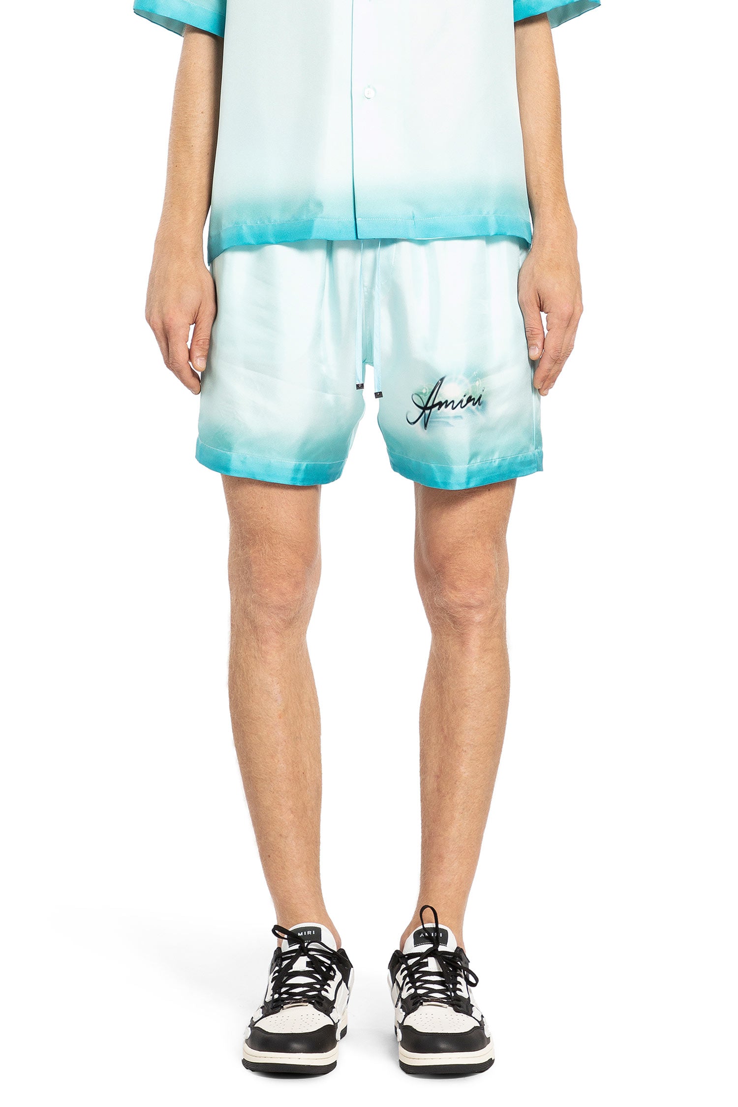 AMIRI MAN BLUE SHORTS & SKIRTS