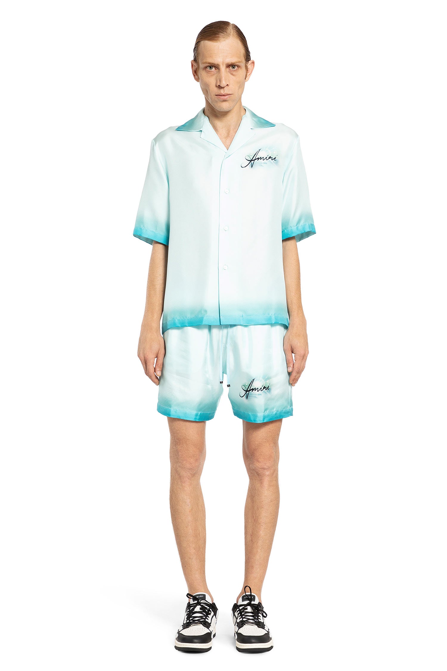 AMIRI MAN BLUE SHORTS & SKIRTS