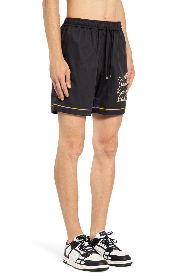 AMIRI MAN BLACK SHORTS & SKIRTS