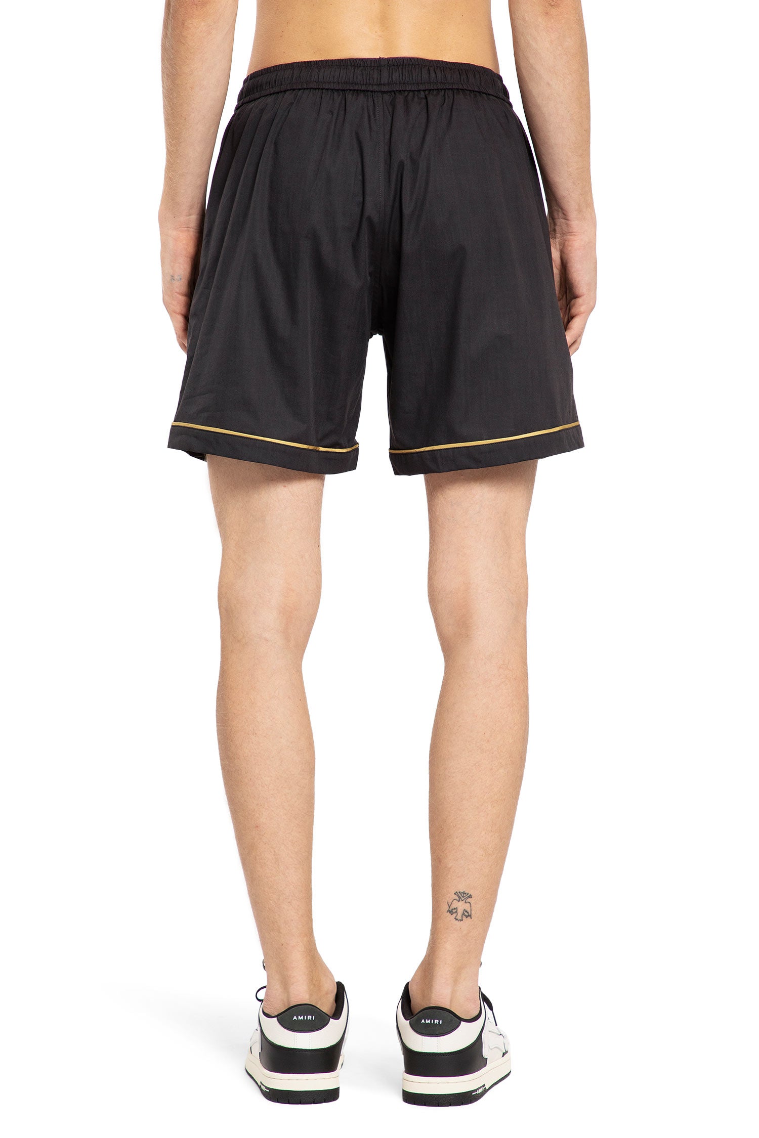 AMIRI MAN BLACK SHORTS & SKIRTS