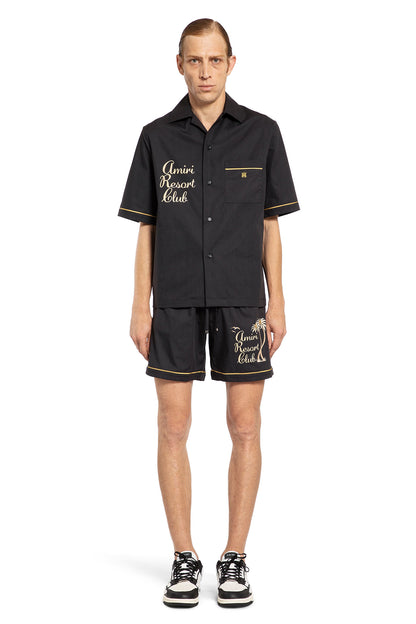 AMIRI MAN BLACK SHORTS & SKIRTS