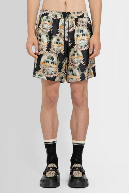 AMIRI MAN BLACK SHORTS & SKIRTS