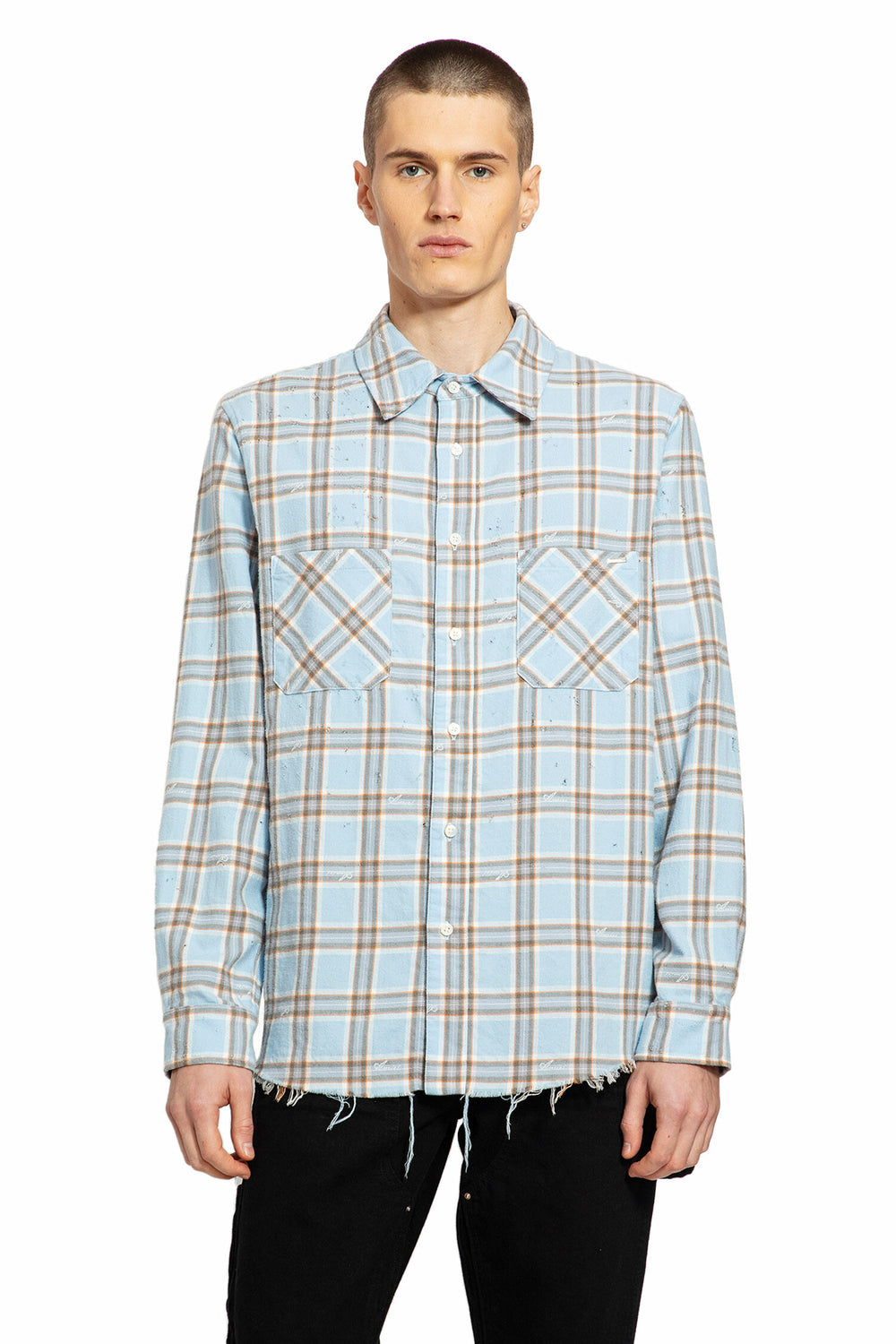 AMIRI MAN BLUE SHIRTS