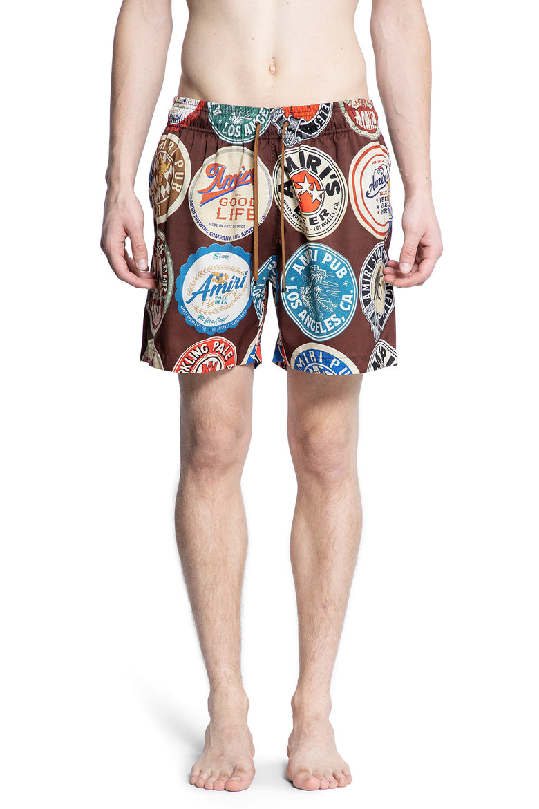 AMIRI MAN BROWN SWIMWEAR