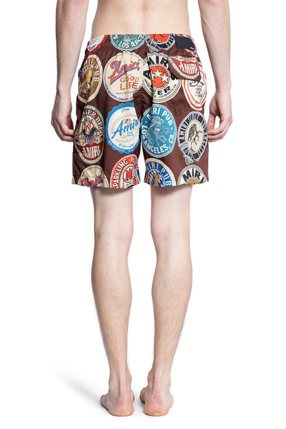 AMIRI MAN BROWN SWIMWEAR