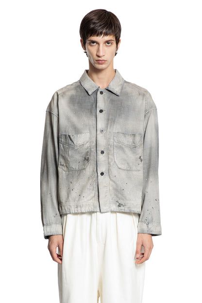 Light Shirt Jacket in Cotton Chambray