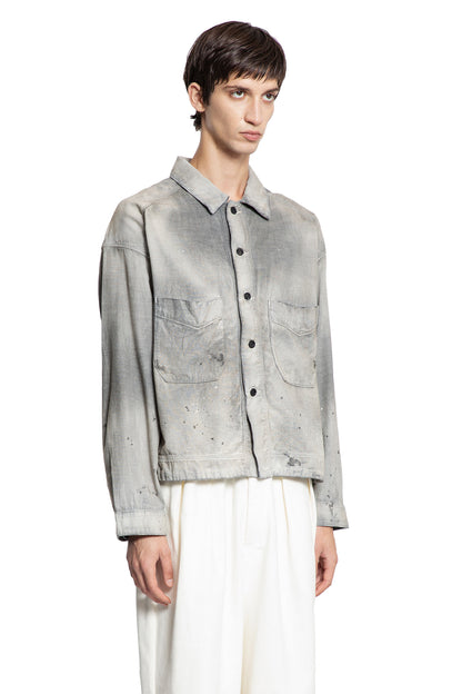 Light Shirt Jacket in Cotton Chambray