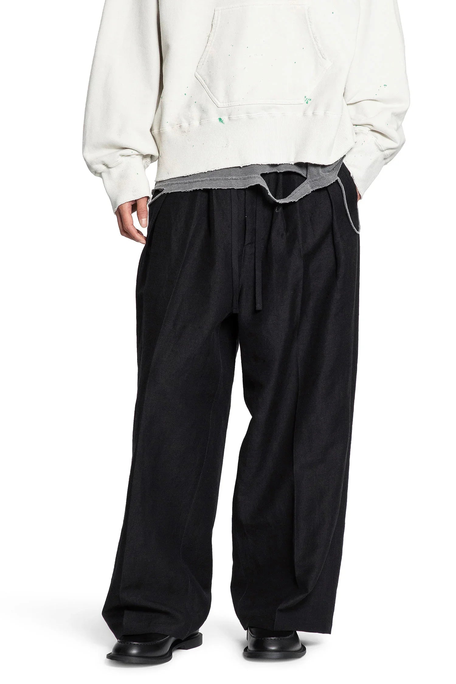 ANCELLM MAN BLACK TROUSERS - Antonioli.eu