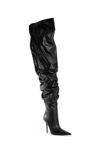 AMINA MUADDI WOMAN BLACK BOOTS