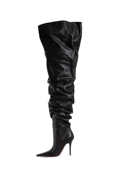 AMINA MUADDI WOMAN BLACK BOOTS