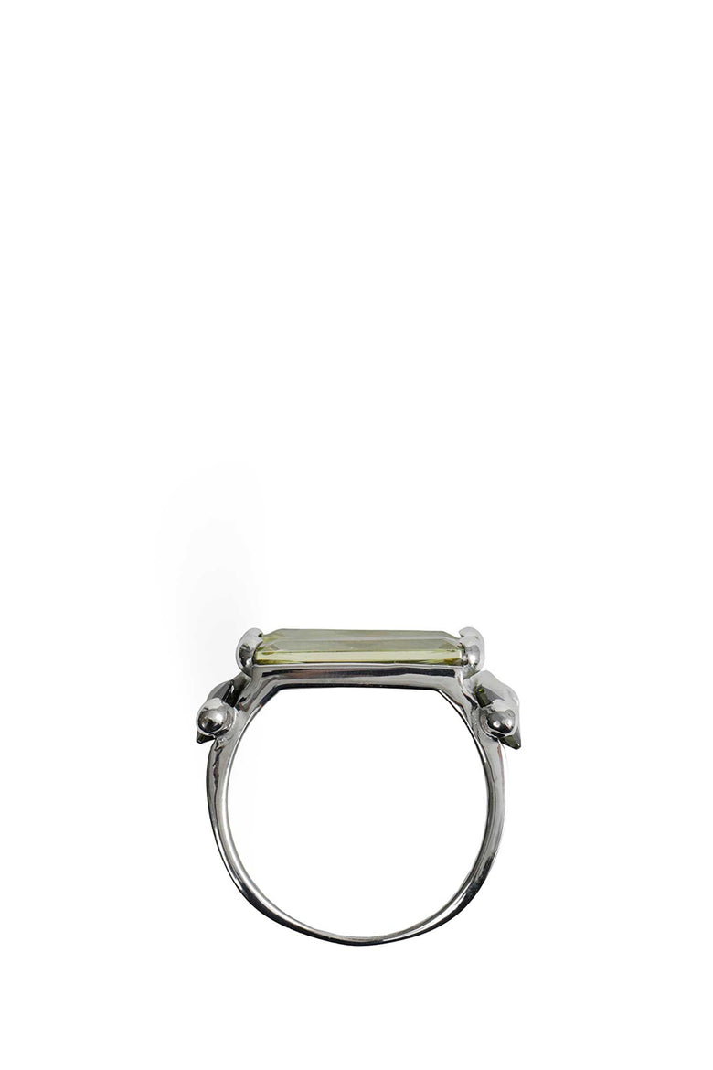 ALAN CROCETTI Crystallised Armour Ring unisex