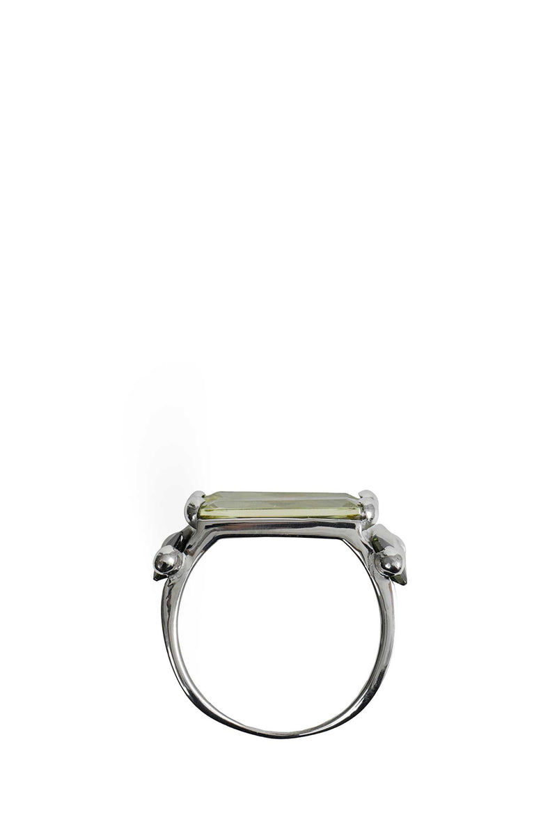 ALAN CROCETTI Crystallised Armour Ring unisex