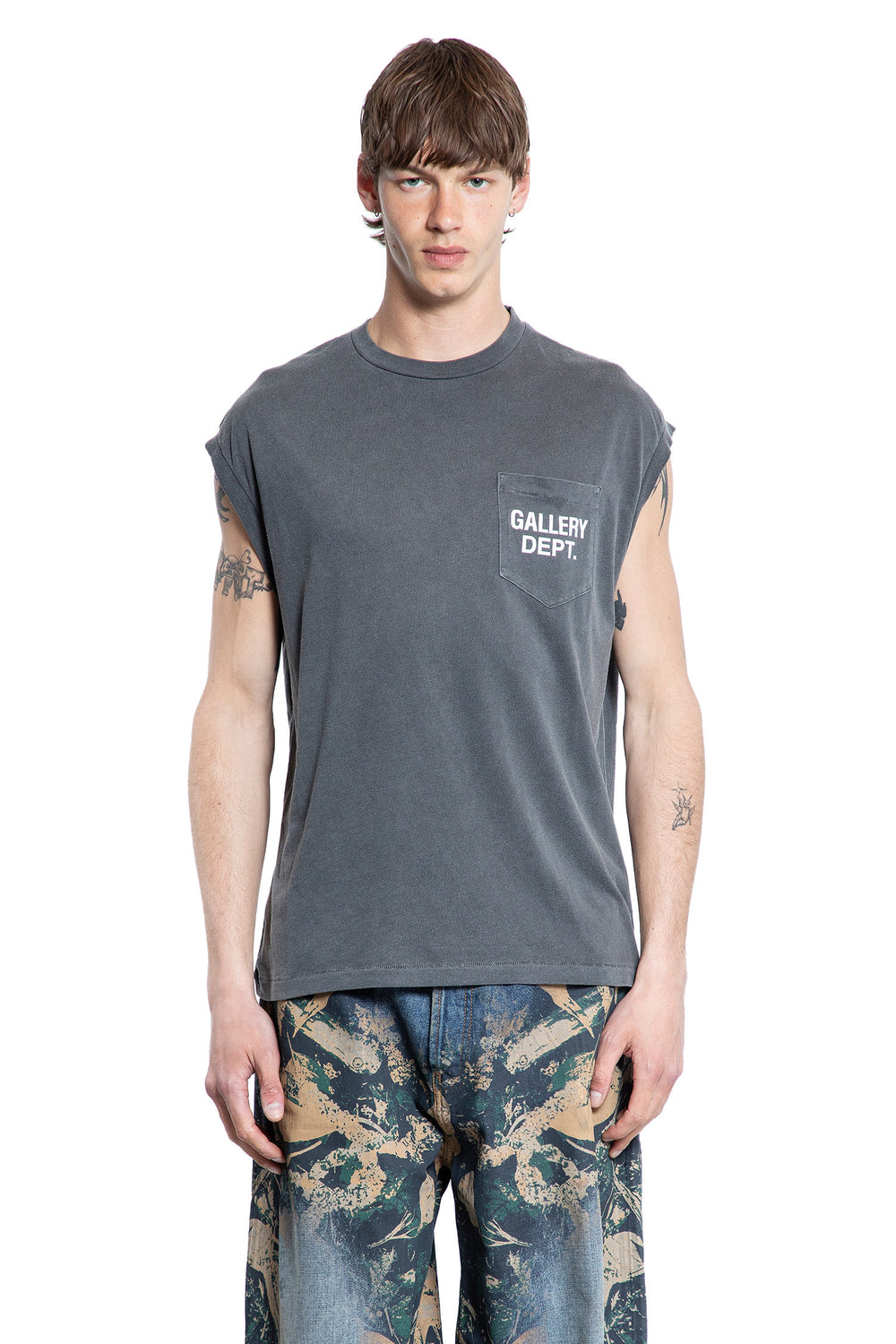 GALLERY DEPT. MAN BLACK T-SHIRTS & TANK TOPS
