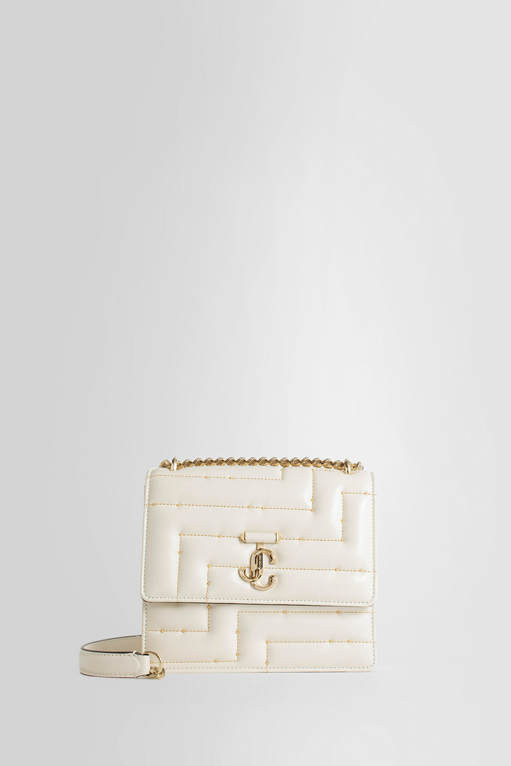 JIMMY CHOO WOMAN WHITE SHOULDER BAGS