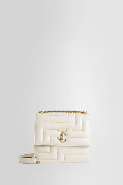 JIMMY CHOO WOMAN WHITE SHOULDER BAGS