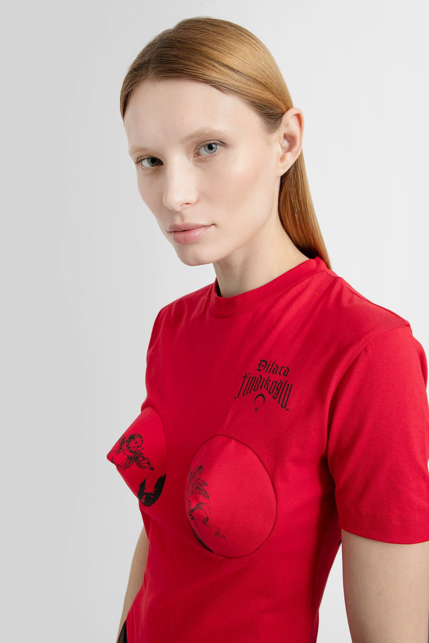 DILARA FINDIKOGLU WOMAN RED T-SHIRTS