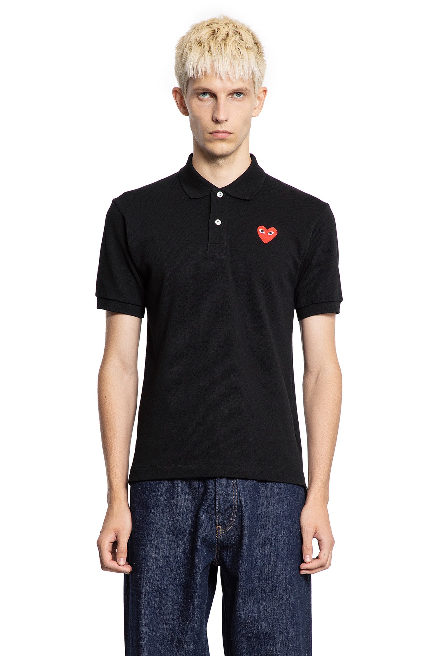 Heart Cotton Polo Shirt