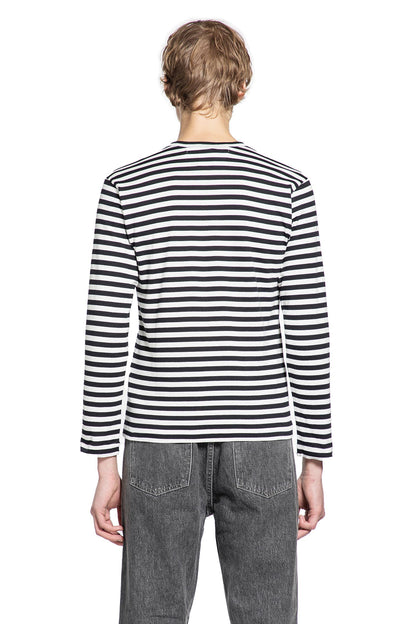 Heart Striped Cotton Long Sleeve T-Shirt