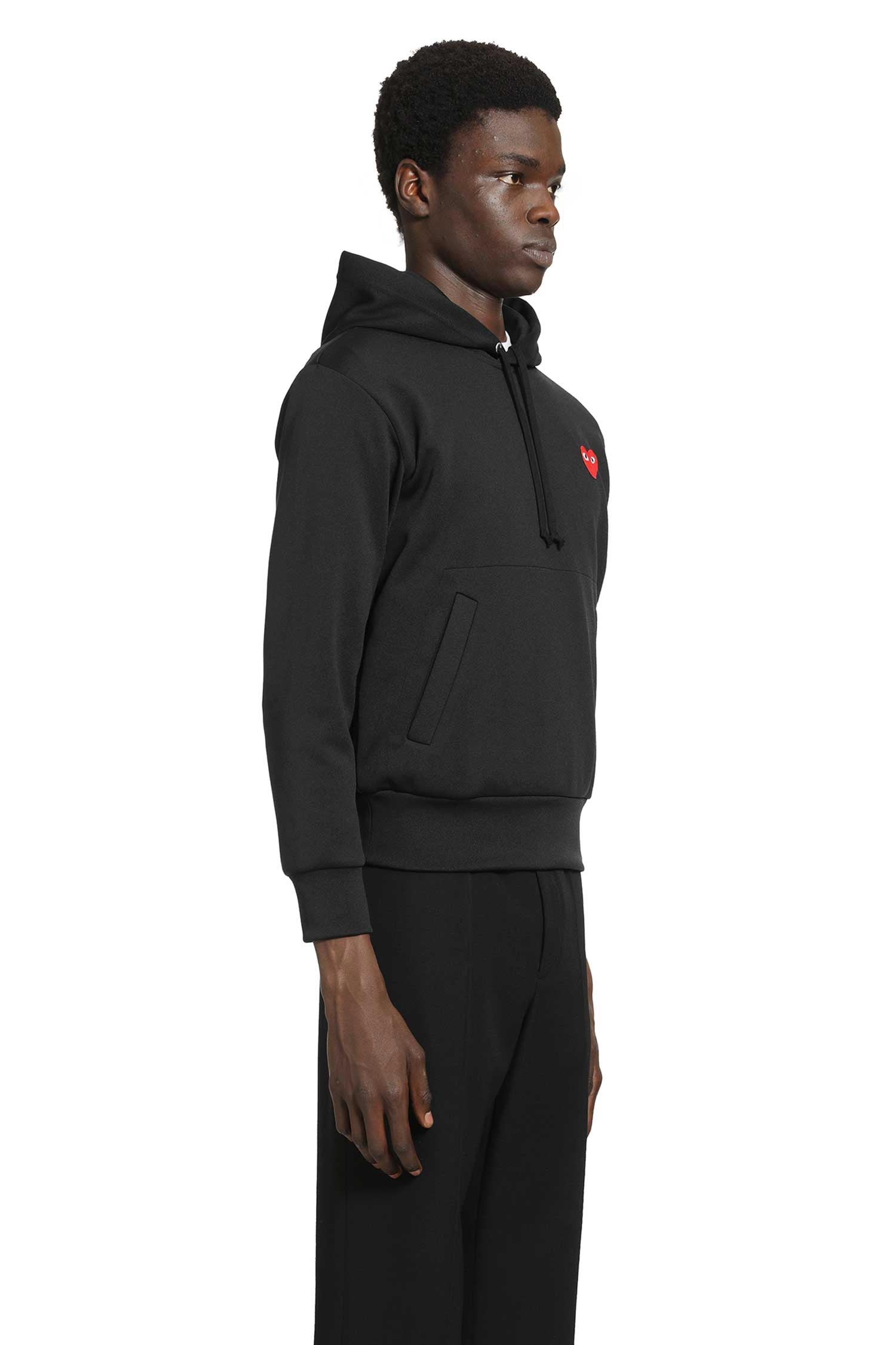 COMME DES GARCONS PLAY Heart Cotton Jersey Hoodie man