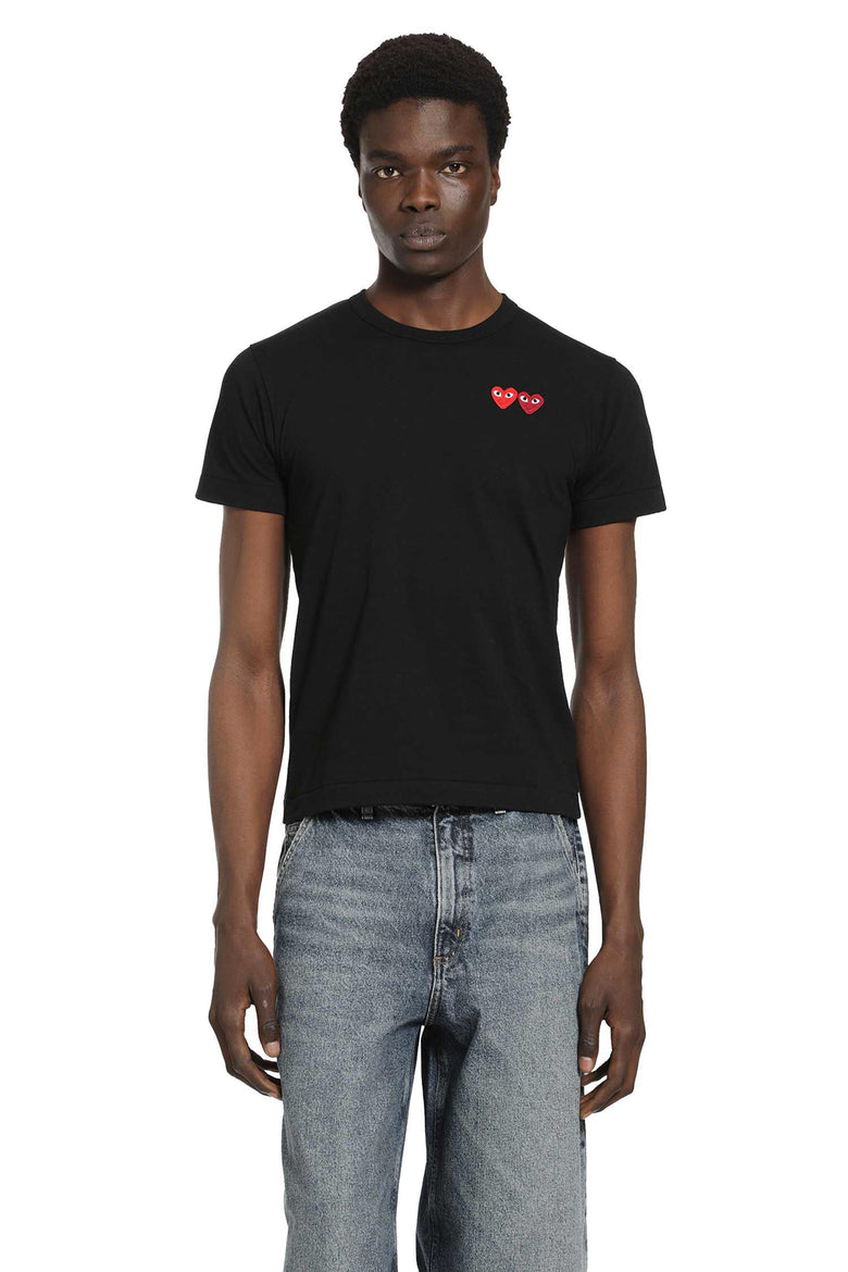 Double Heart Cotton T-Shirt