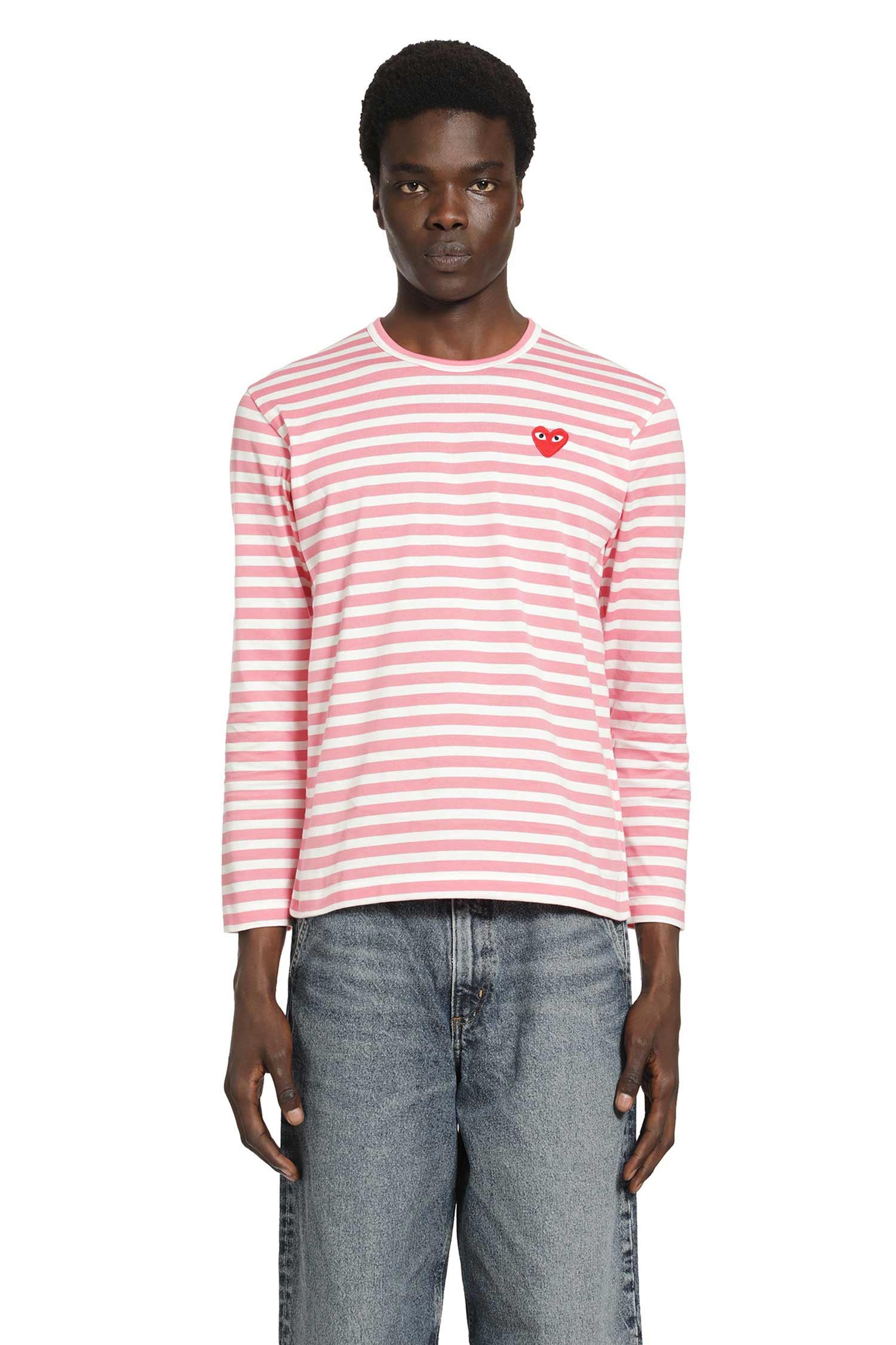 Striped Heart Long Sleeve T-shirt
