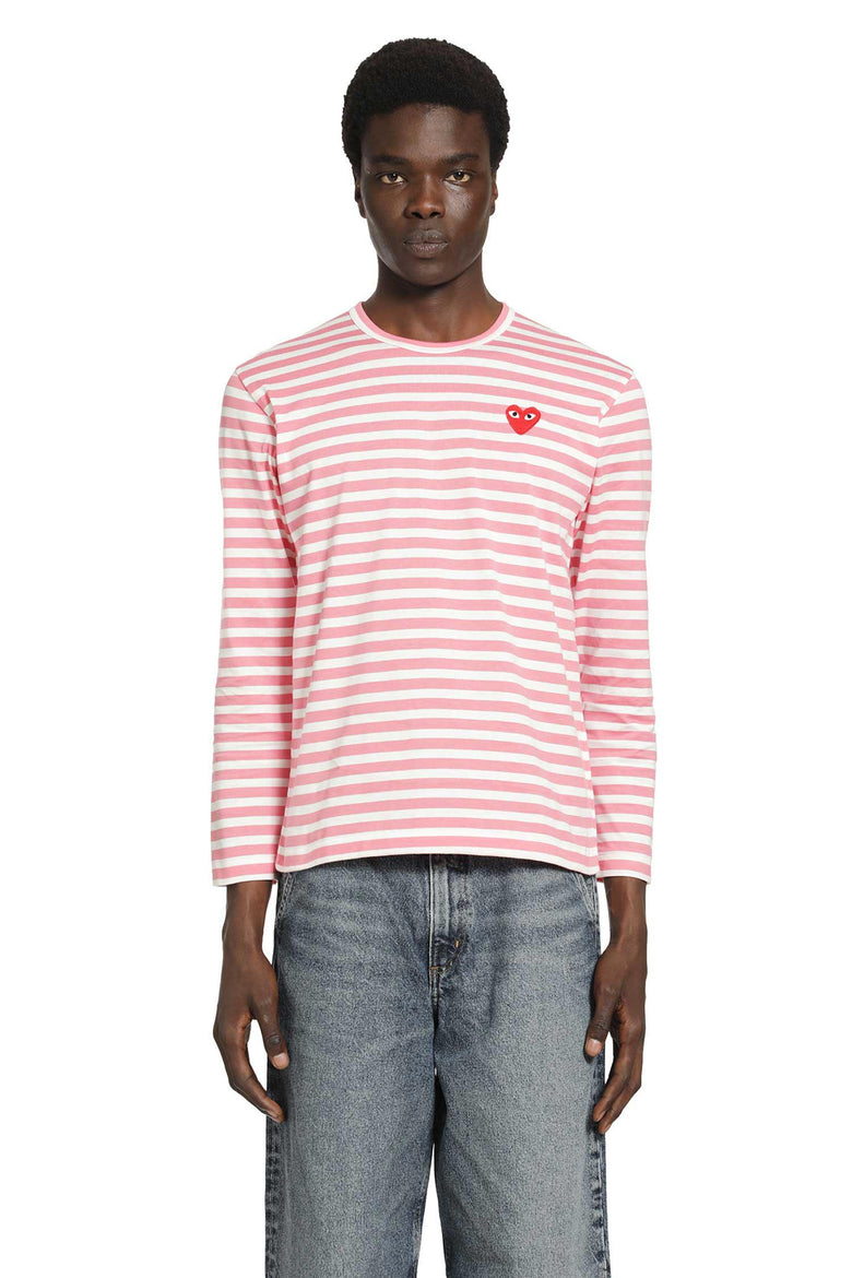 Striped Heart Long Sleeve T-shirt