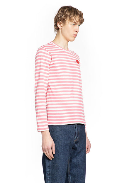 Heart Striped Cotton Long Sleeve T-Shirt