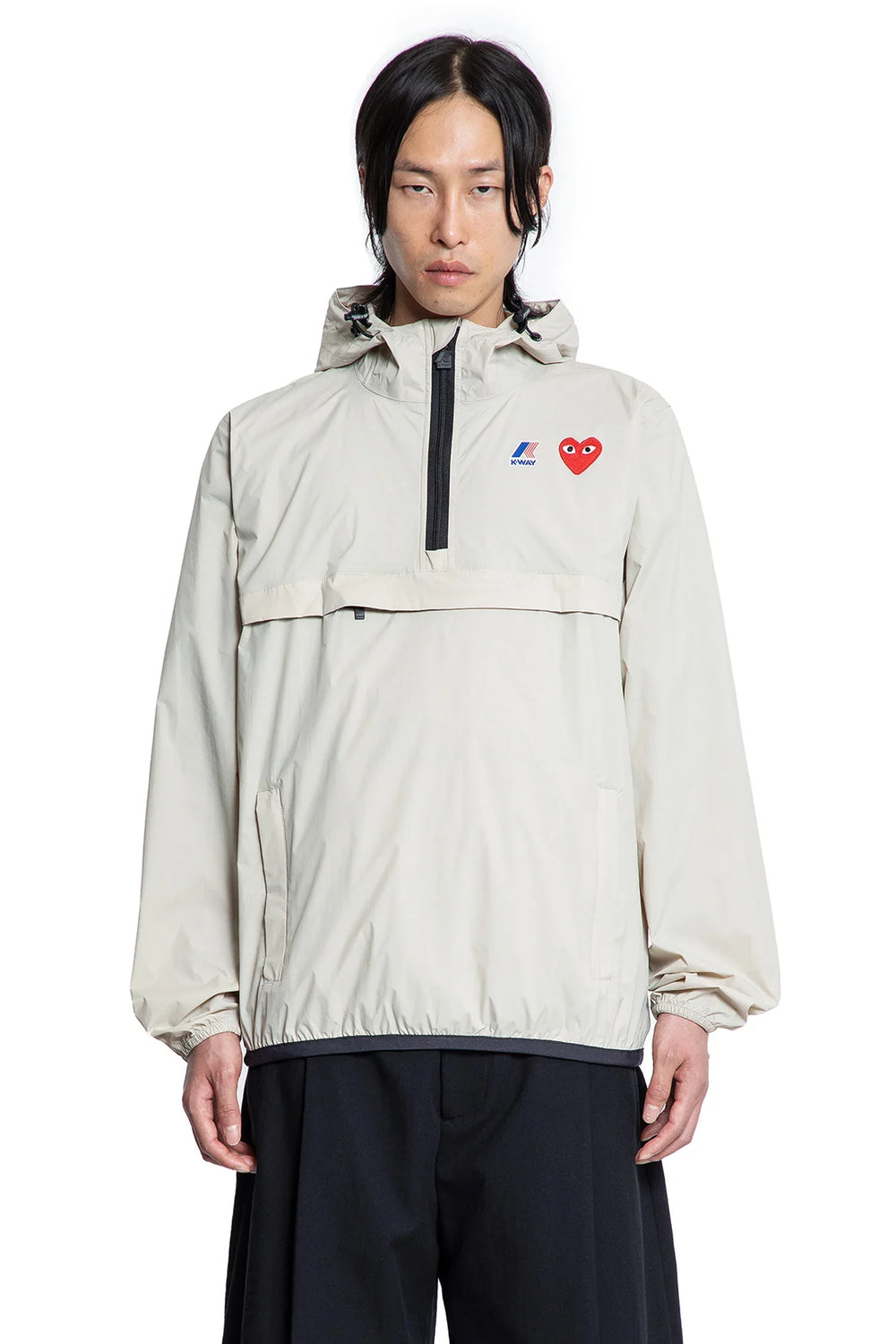 COMME DES GARCONS PLAY MAN BEIGE JACKETS - Antonioli.eu