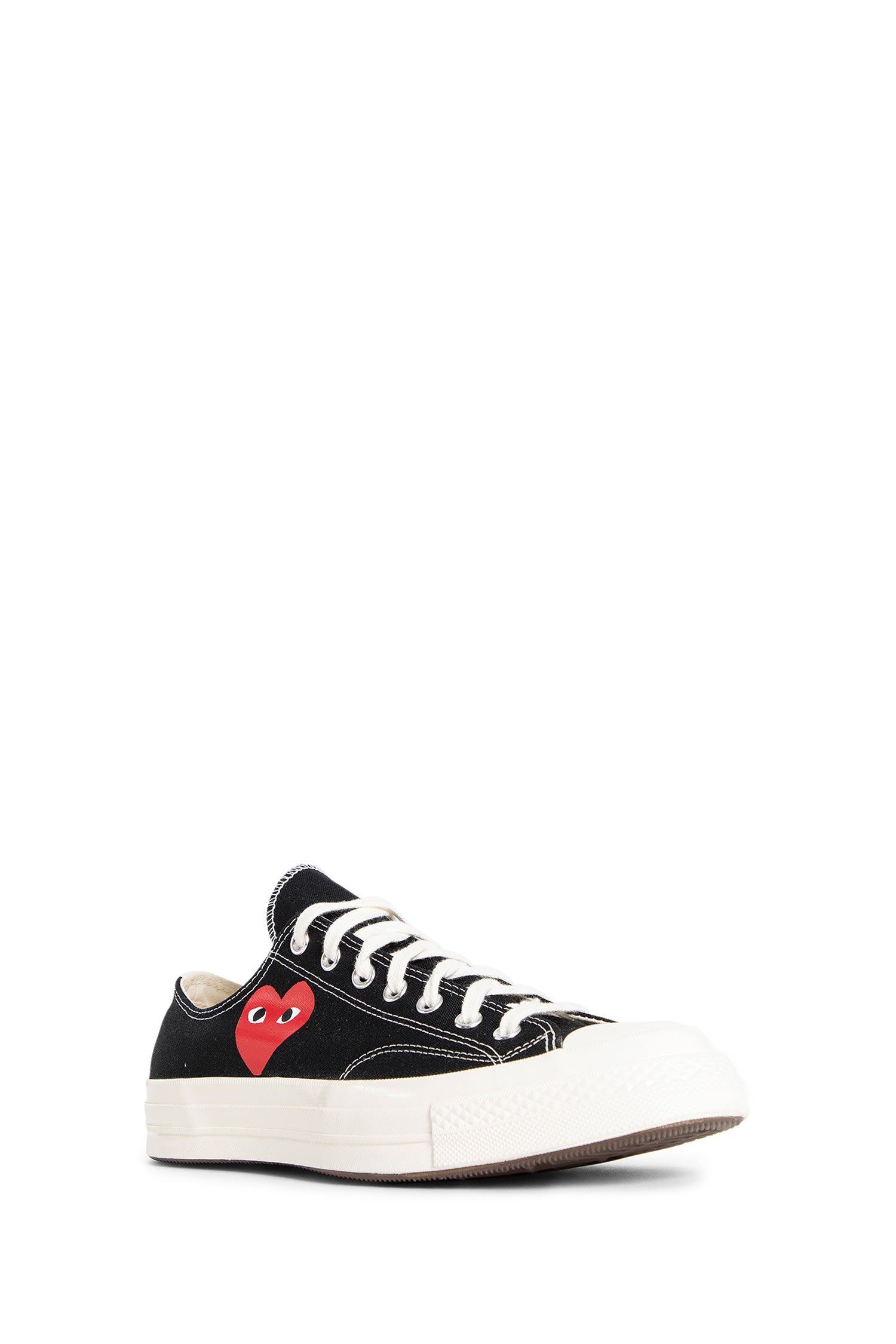 COMME DES GARCONS PLAY UNISEX BLACK SNEAKERS