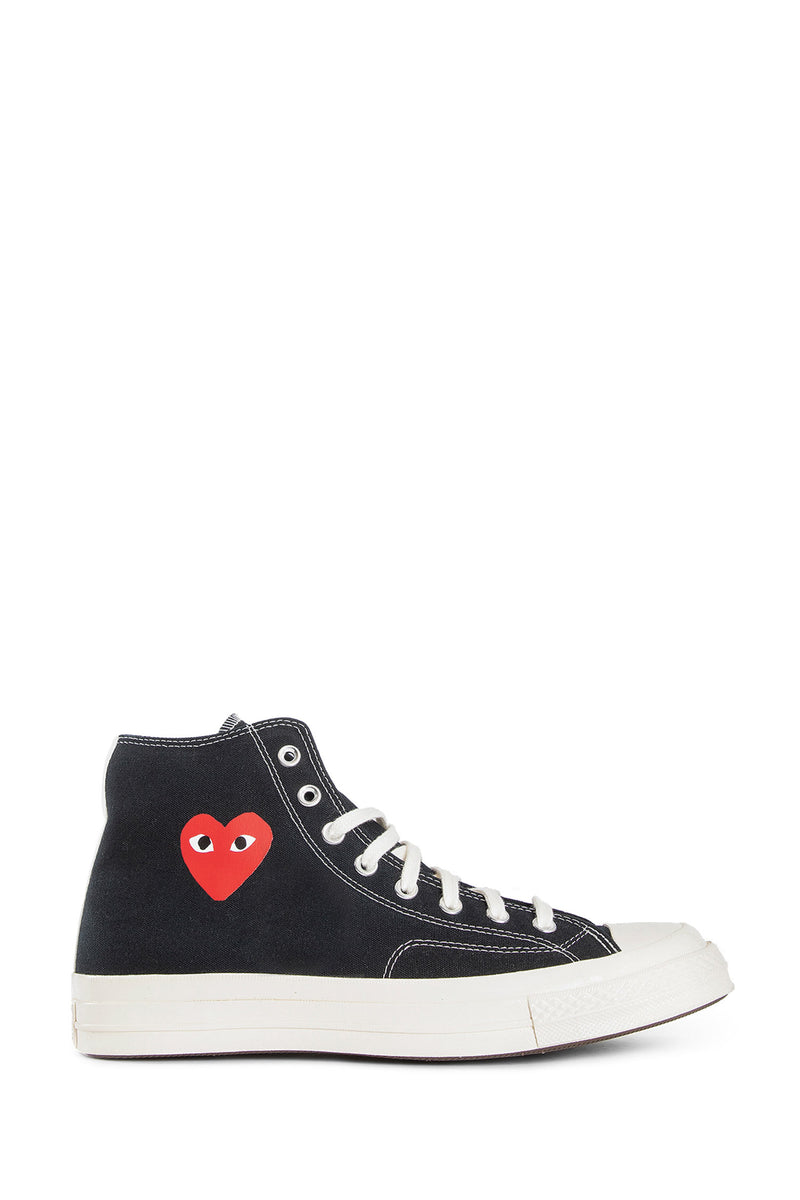 COMME DES GARCONS PLAY UNISEX BLACK SNEAKERS - Antonioli.eu