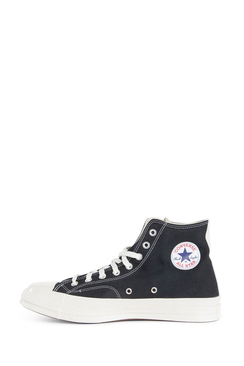 COMME DES GARCONS PLAY UNISEX BLACK SNEAKERS - Antonioli.eu