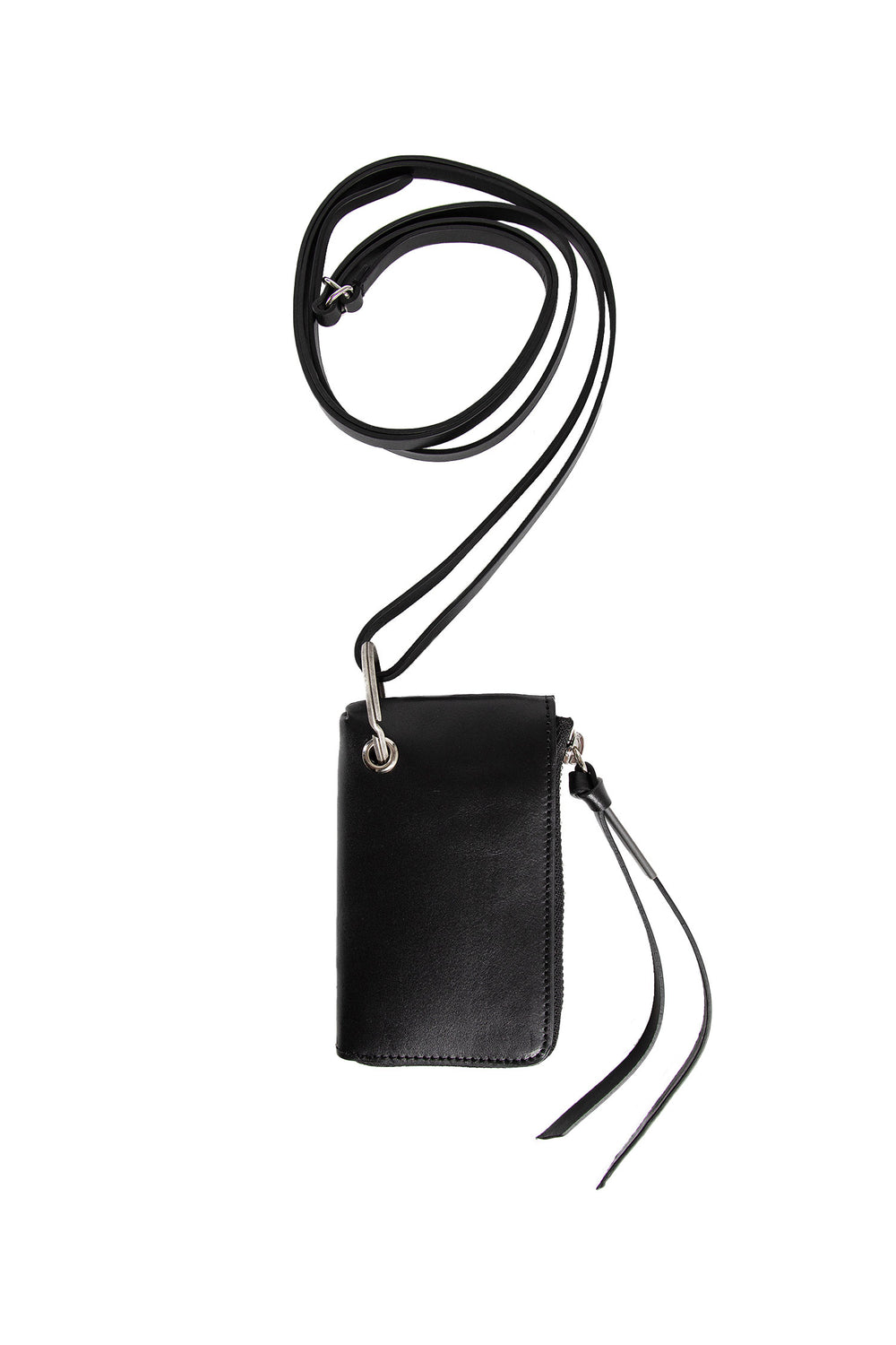 ANN DEMEULEMEESTER UNISEX BLACK WALLETS & CARDHOLDERS