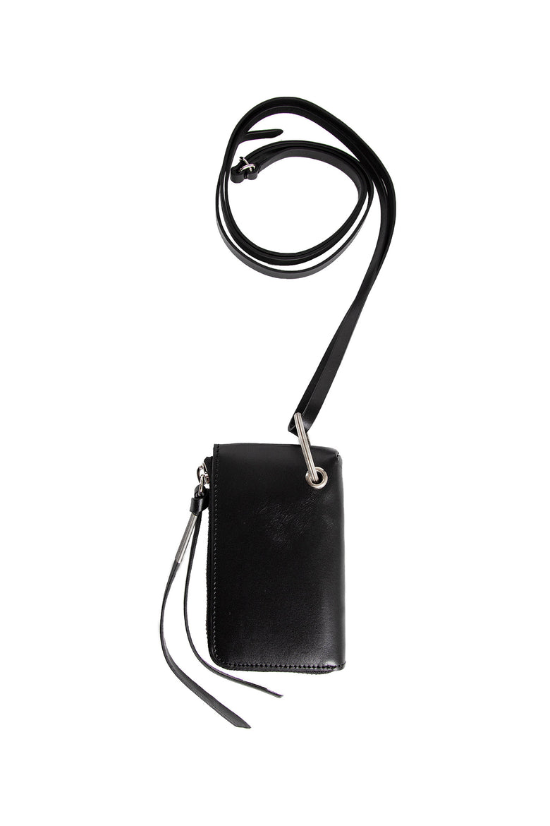 ANN DEMEULEMEESTER UNISEX BLACK WALLETS & CARDHOLDERS