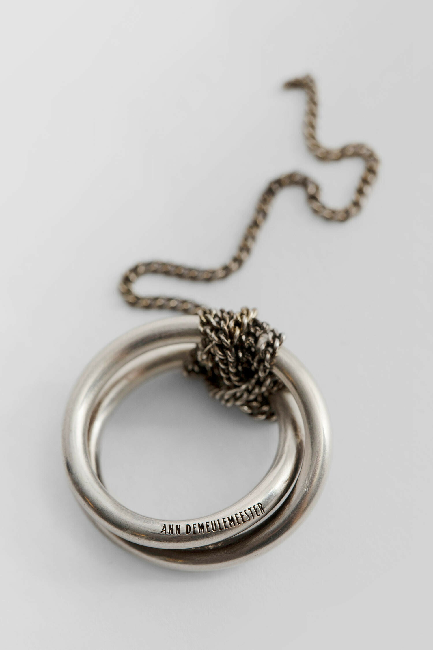 ANN DEMEULEMEESTER UNISEX SILVER JEWELLERY