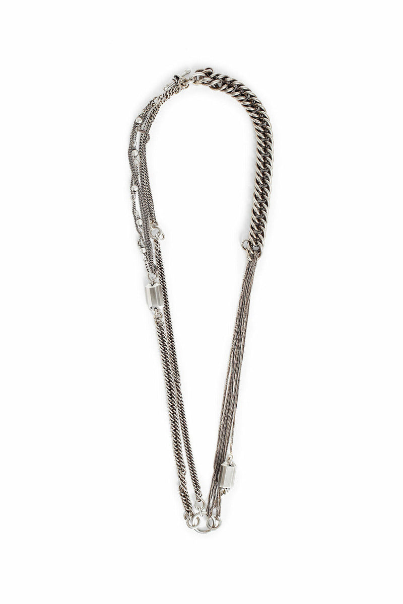 ANN DEMEULEMEESTER WOMAN SILVER NECKLACES
