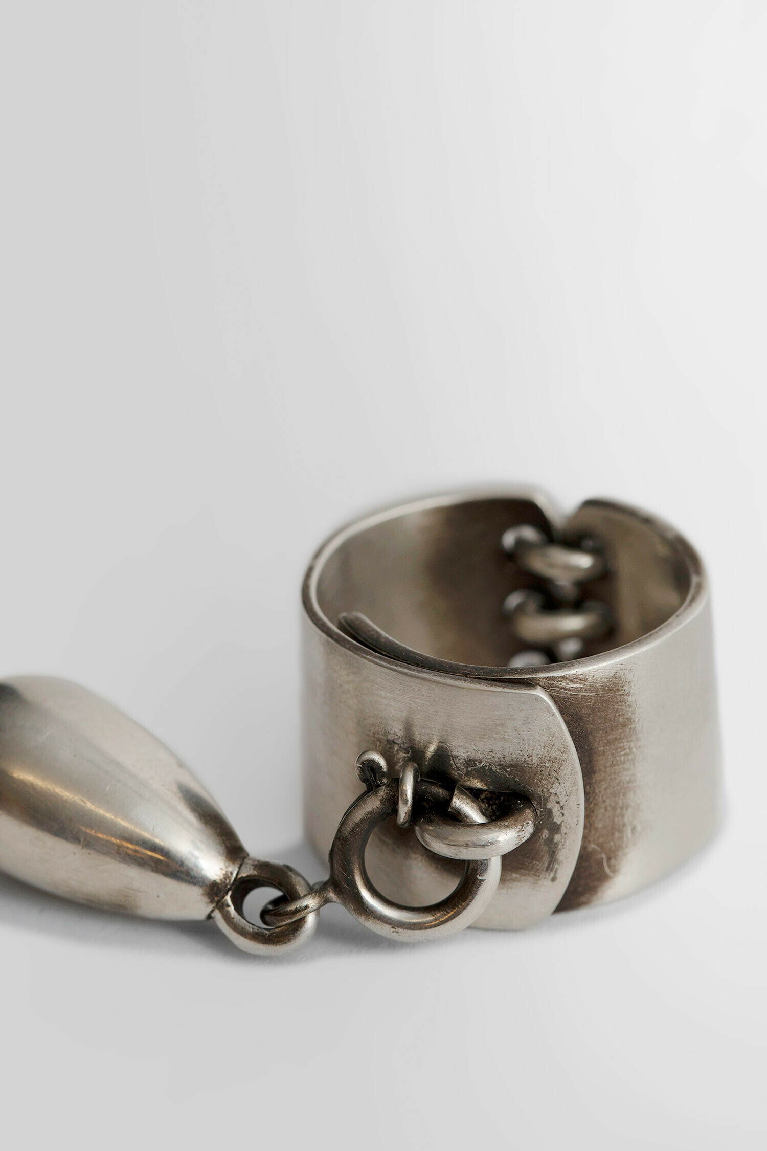 ANN DEMEULEMEESTER UNISEX SILVER JEWELLERY