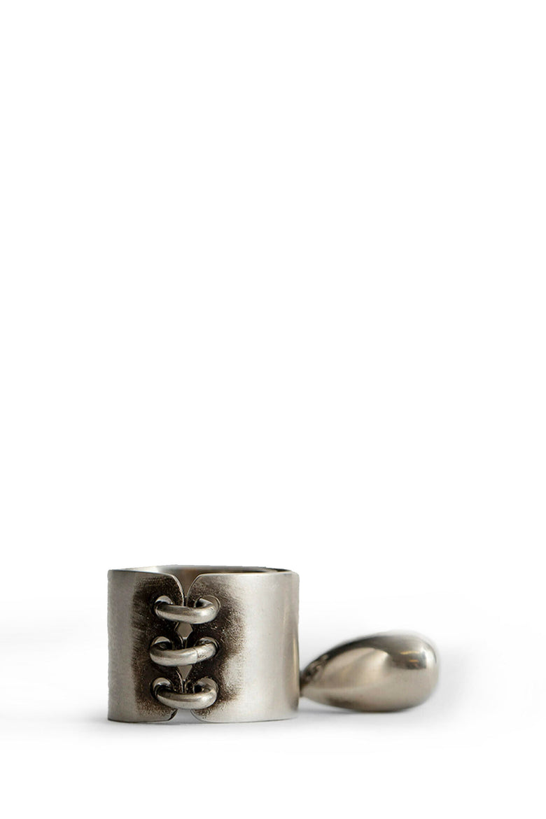ANN DEMEULEMEESTER UNISEX SILVER JEWELLERY
