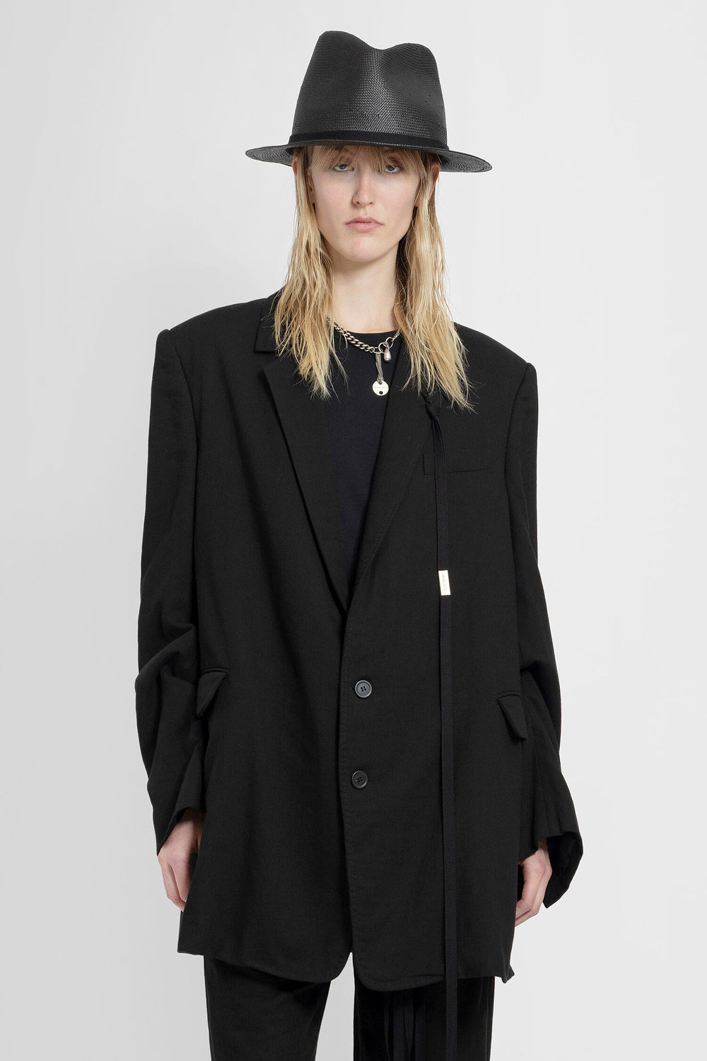 ANN DEMEULEMEESTER WOMAN BLACK BLAZERS