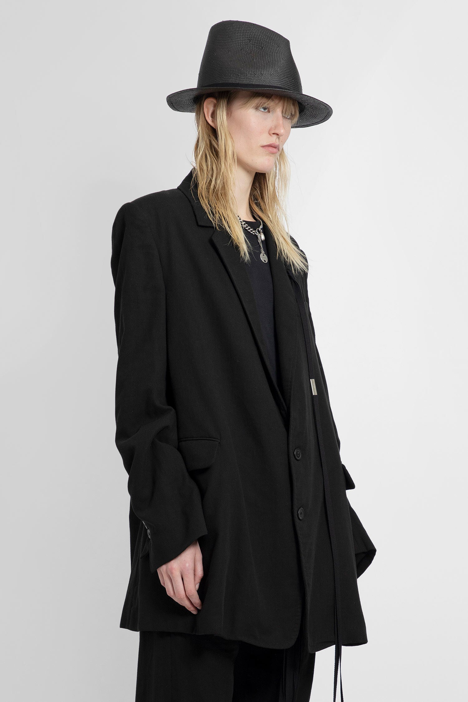 ANN DEMEULEMEESTER WOMAN BLACK BLAZERS