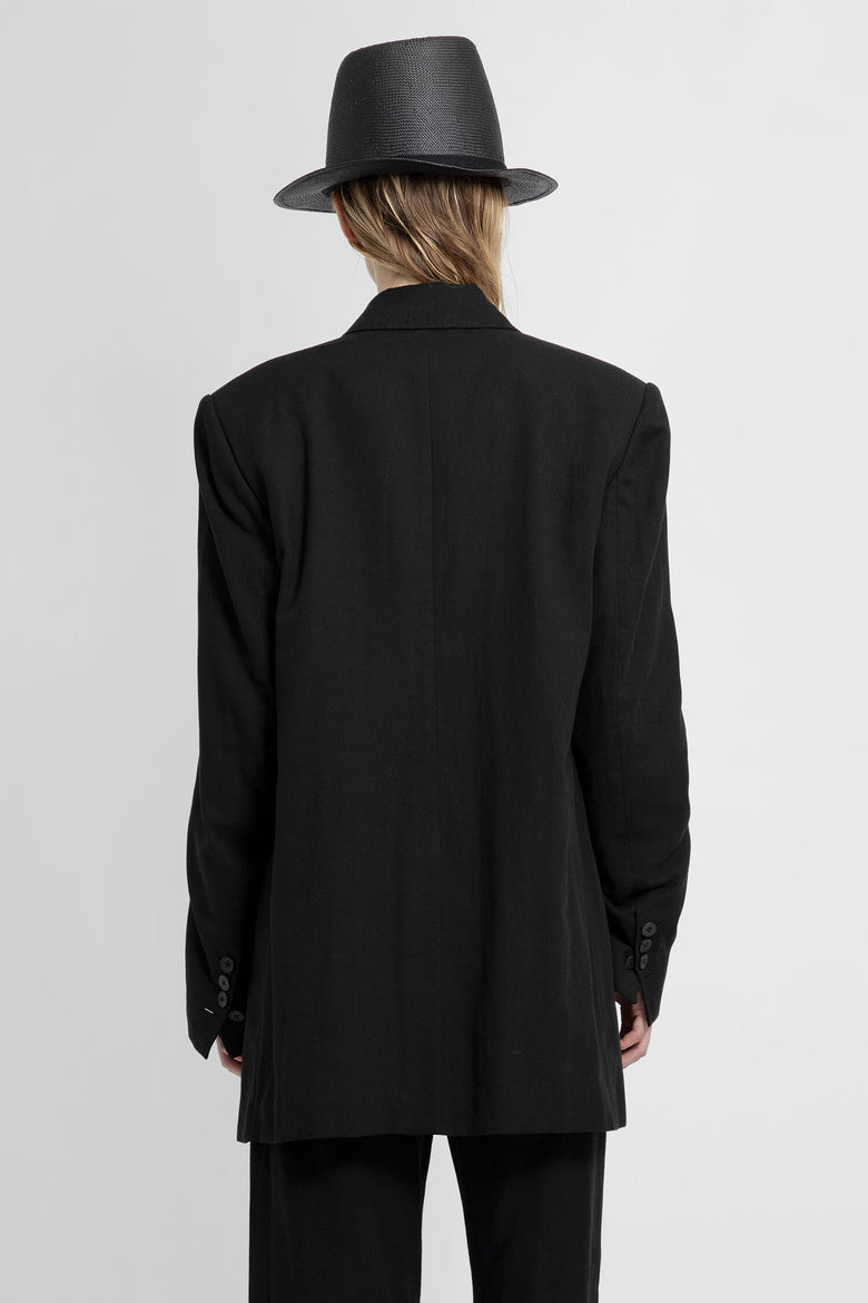 ANN DEMEULEMEESTER WOMAN BLACK BLAZERS