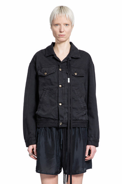 ANN DEMEULEMEESTER WOMAN BLACK JACKETS