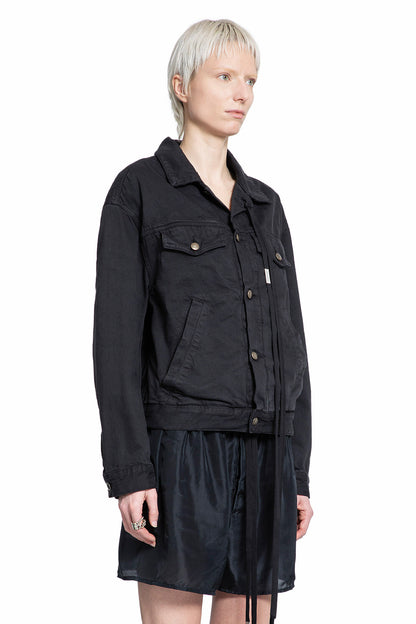 ANN DEMEULEMEESTER WOMAN BLACK JACKETS