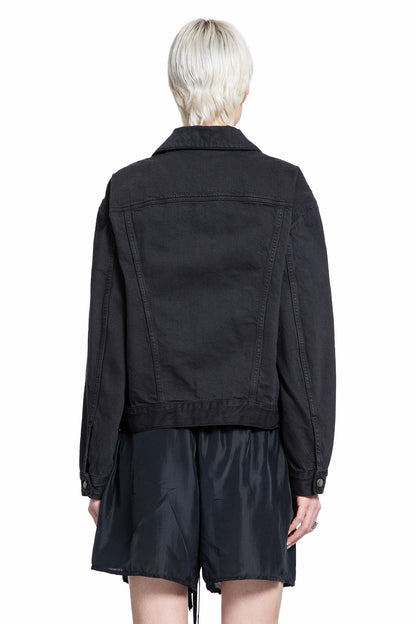 ANN DEMEULEMEESTER WOMAN BLACK JACKETS