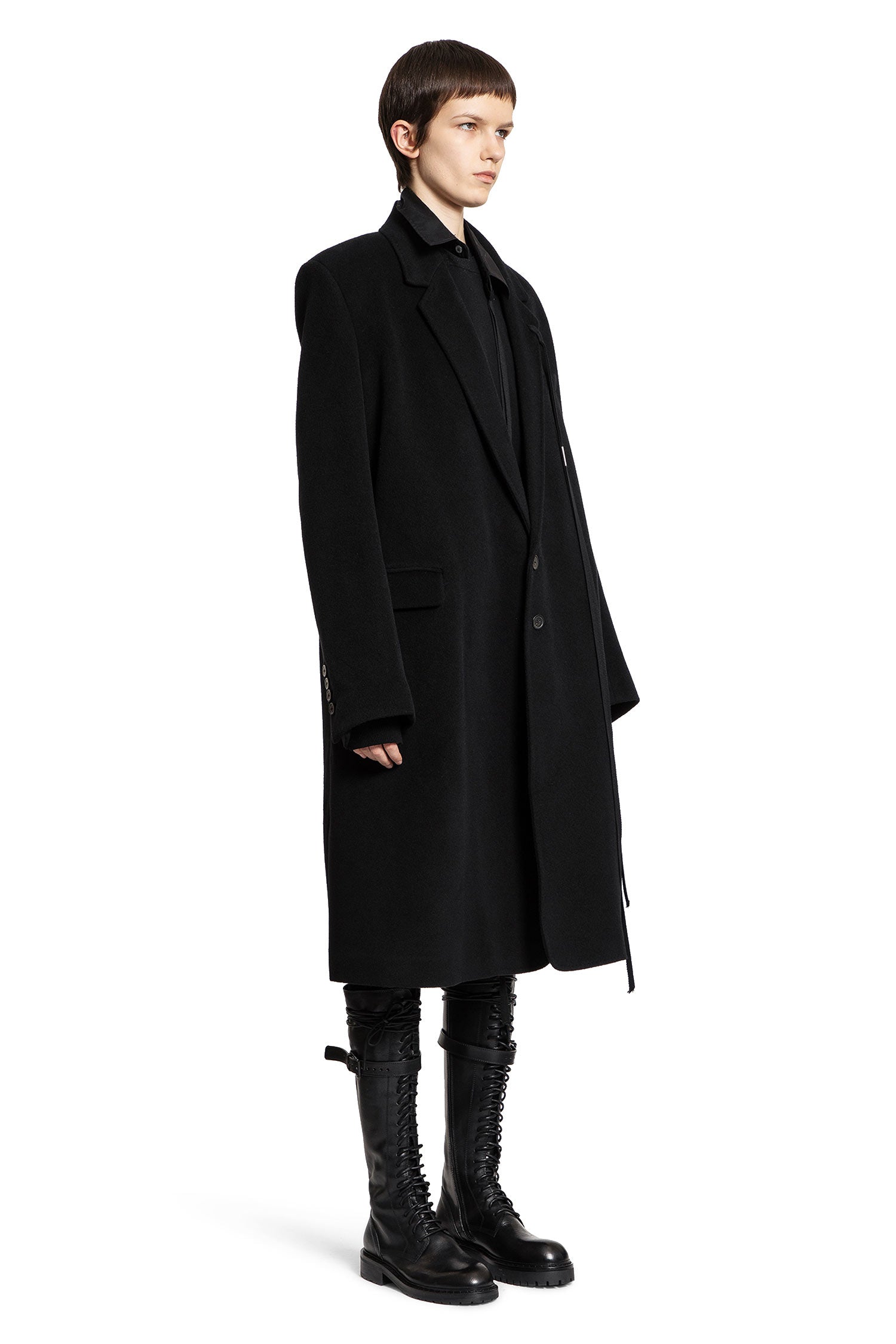 ANN DEMEULEMEESTER WOMAN BLACK COATS