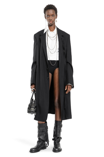 ANN DEMEULEMEESTER WOMAN BLACK COATS