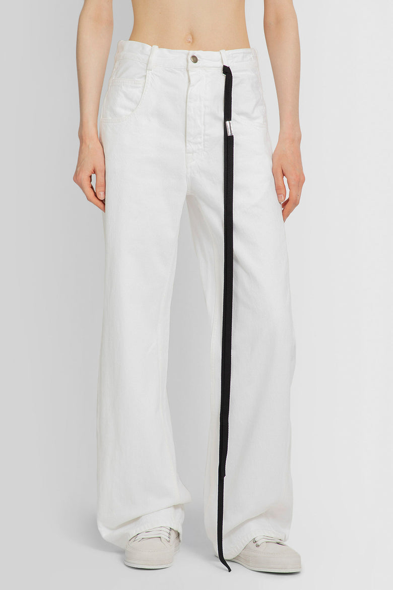 ANN DEMEULEMEESTER WOMAN WHITE JEANS